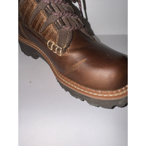 Ariat Women’s Leather Hiking Boots Size 8 Brown Lace Up Trail Work Boots - Picture 11 of 13